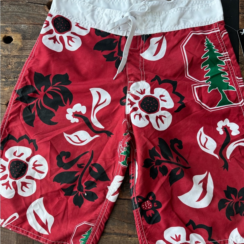 Boys Board Shorts Swim Trunks Hawaiian Stanford NWT